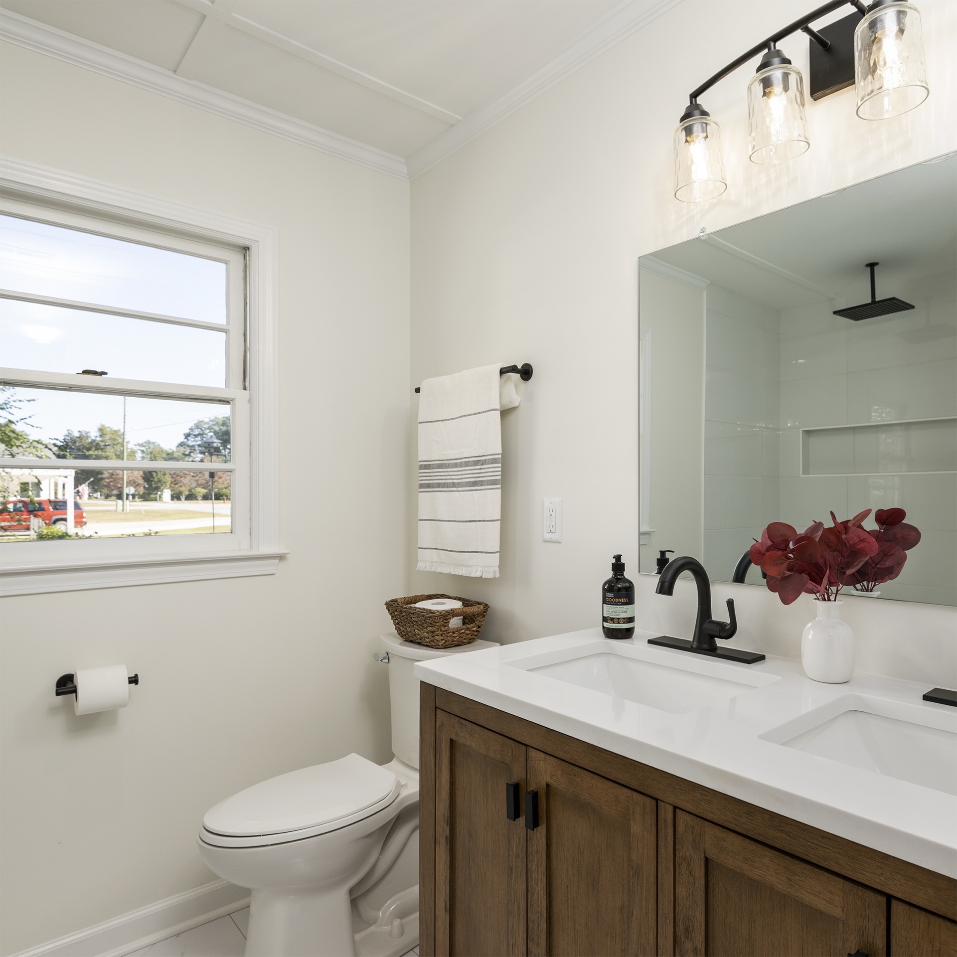 Oak Vanity Bath