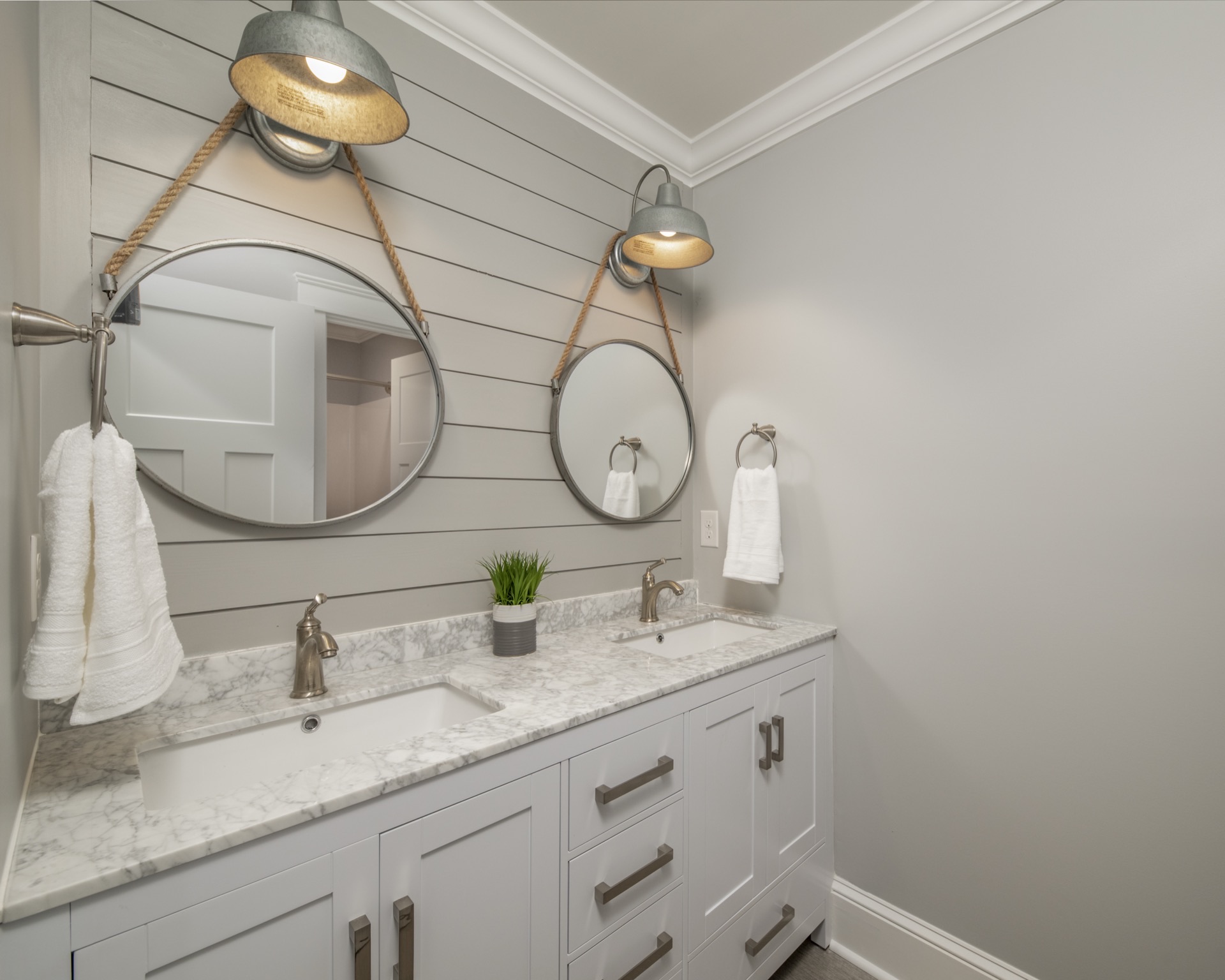 Shiplap Double Vanity
