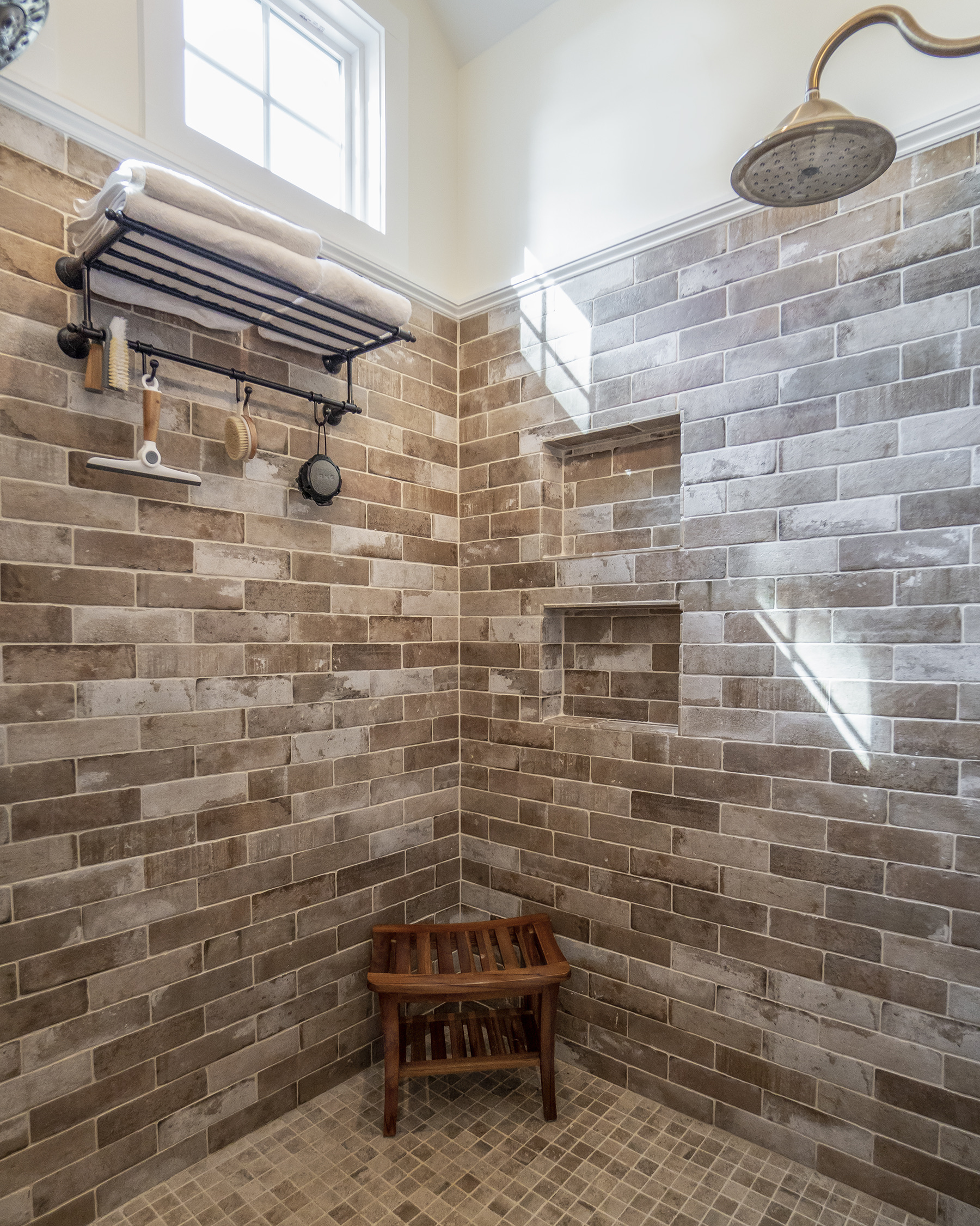 Walk-In Stone Shower
