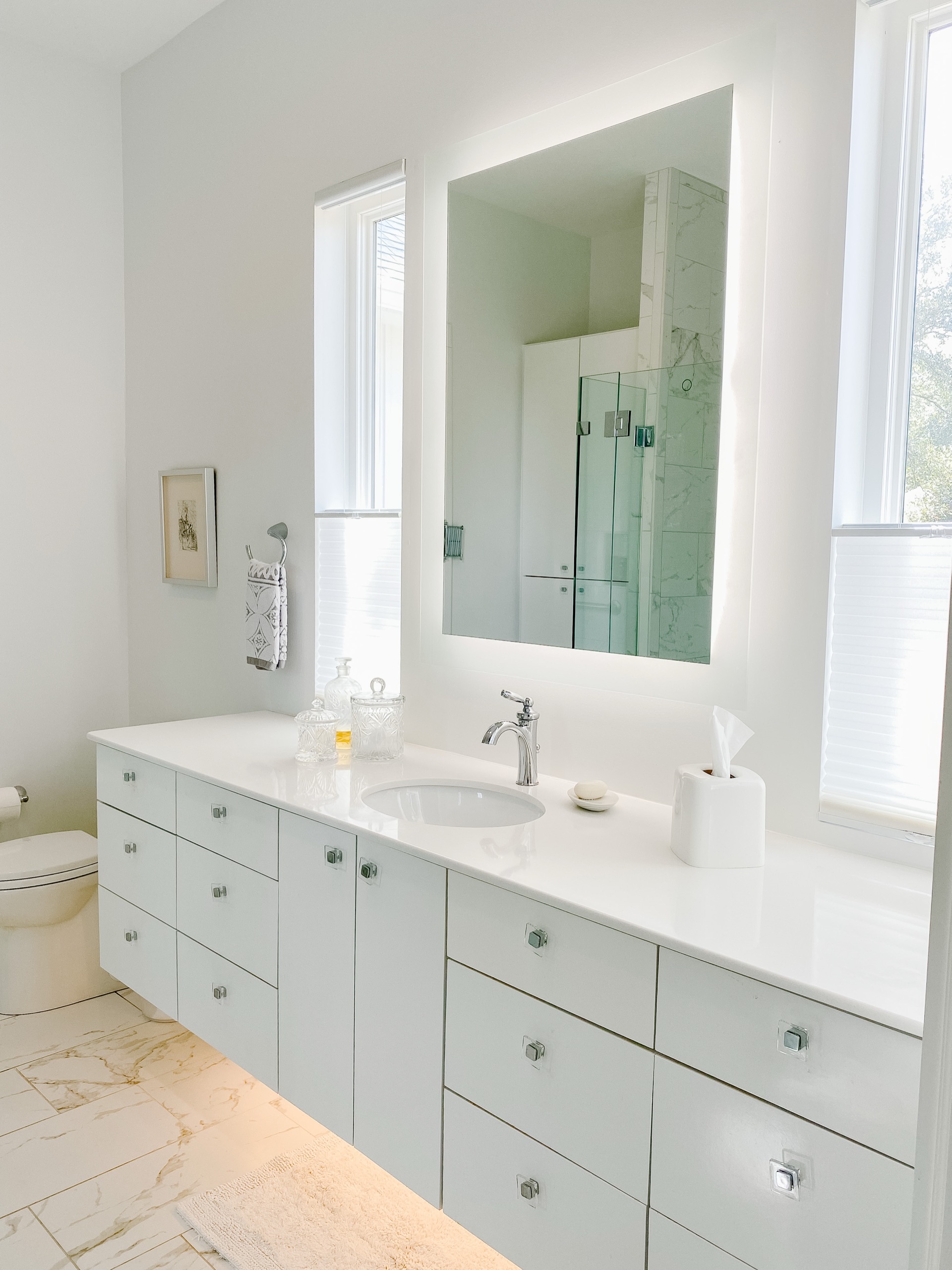 Modern White Vanity